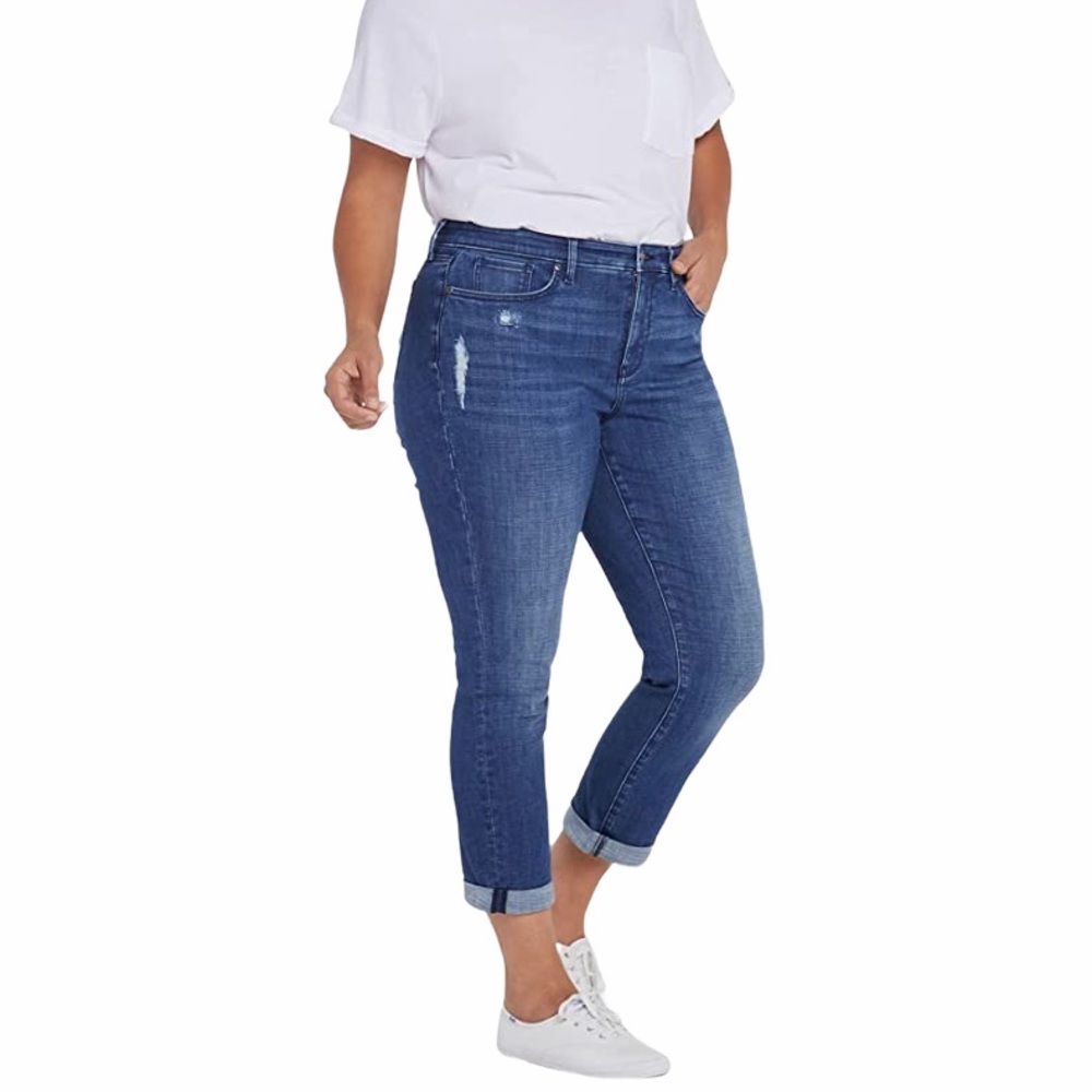NWT!  NYDJ Margot Girlfriend Jeans in Heron 24W